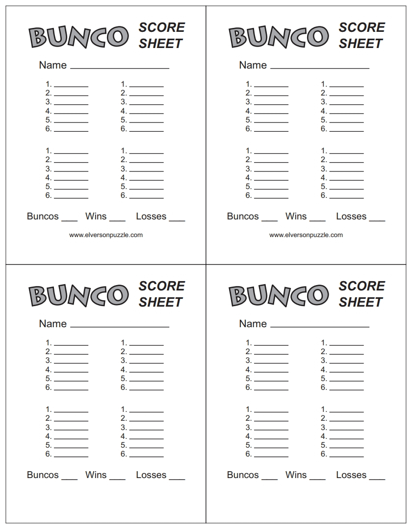 Bunco Score Sheet: Free Download, Create, Edit, Fill, And Print throughout Free Printable Bunco Score Sheets Word Document