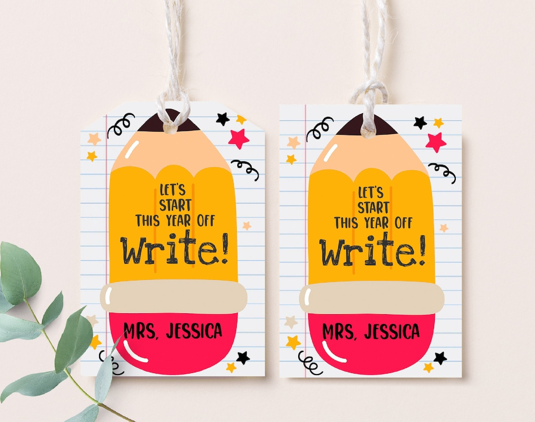 Buy Let S Start This Year Off Write Gift Tag Back To for Let&amp;amp;#039;s Start the Year Off Write Free Printable