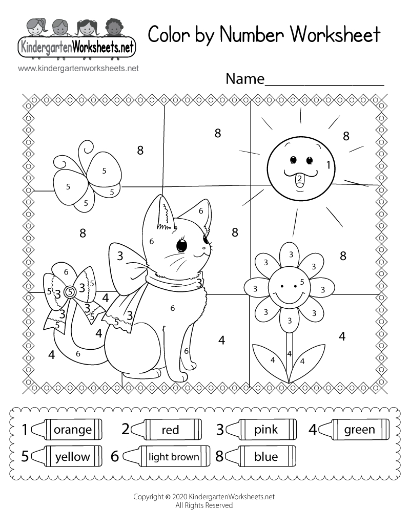 Cat Colornumber Worksheet - Free Printable, Digital, &amp;amp; Pdf in Counting Cats Worksheet Printable
