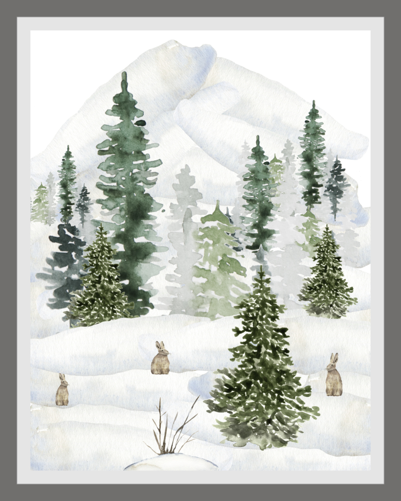 Celebrate The Season With Free Winter Printables - My Home Of All for Free Winter Art Printables