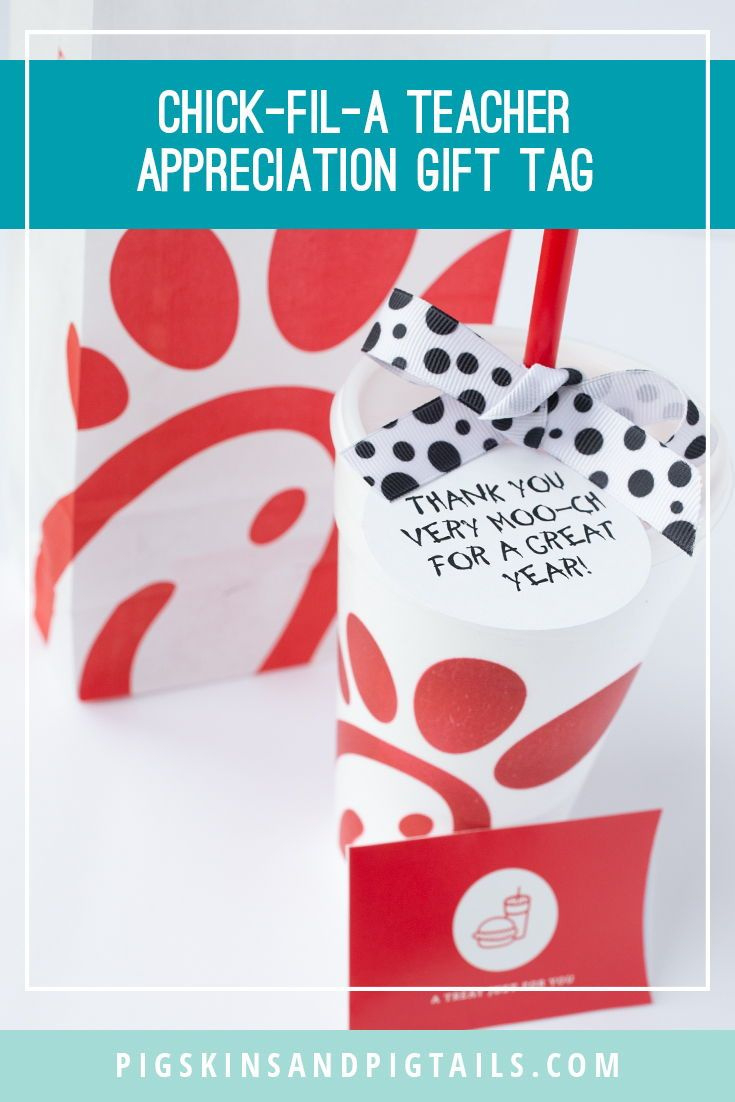 Chick-Fil-A Gift Tags with Chick Fil A Teacher Appreciation Printable Free