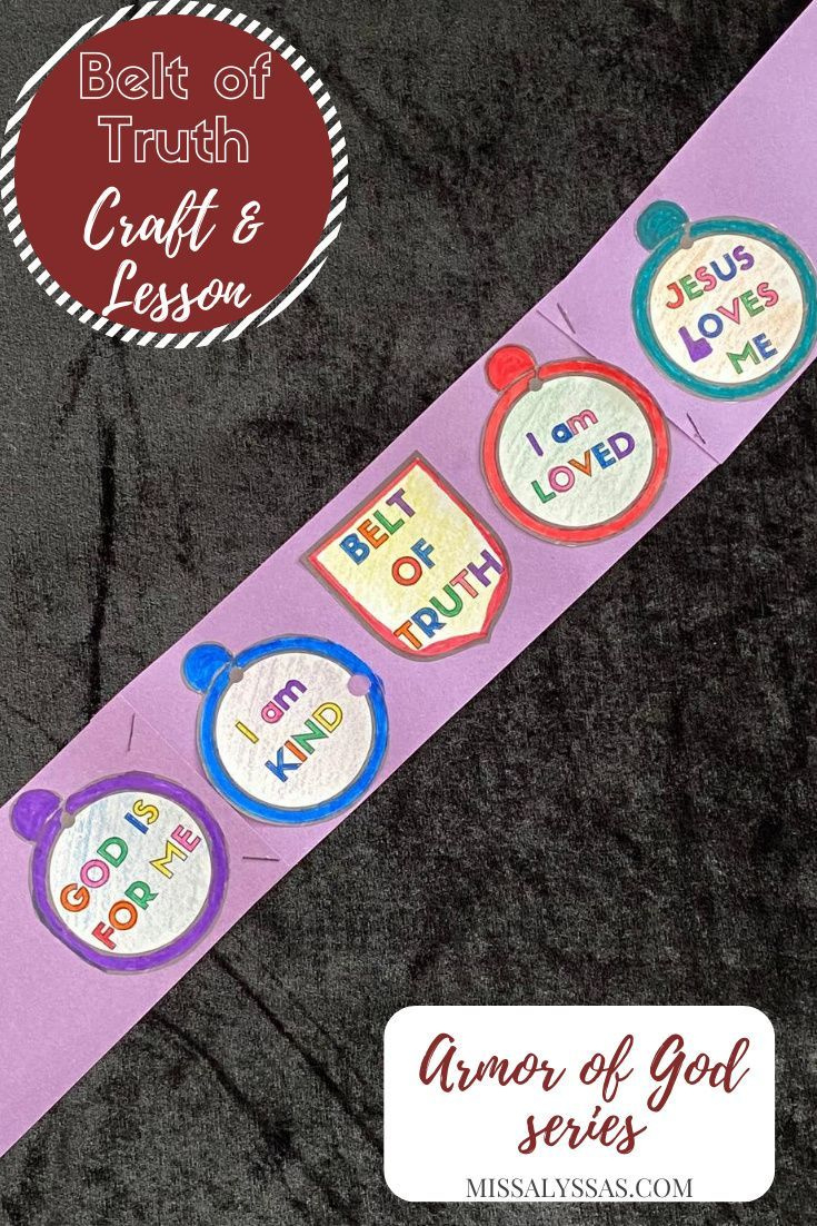 Children&amp;#039;S Armor Of God Series - Belt Of Truth | Miss Alyssa&amp;#039;S with Free Printable Belt Of Truth Craft