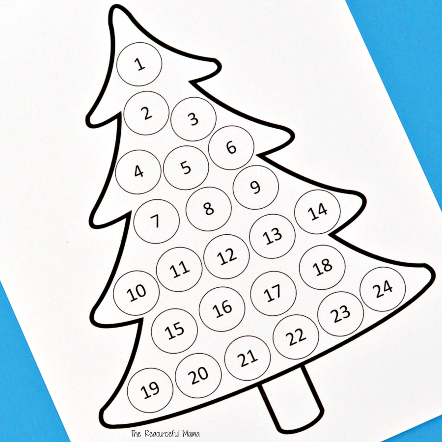 Christmas Countdown Advent Calendar - The Resourceful Mama in Christmas Countdown Calendar Printable Free