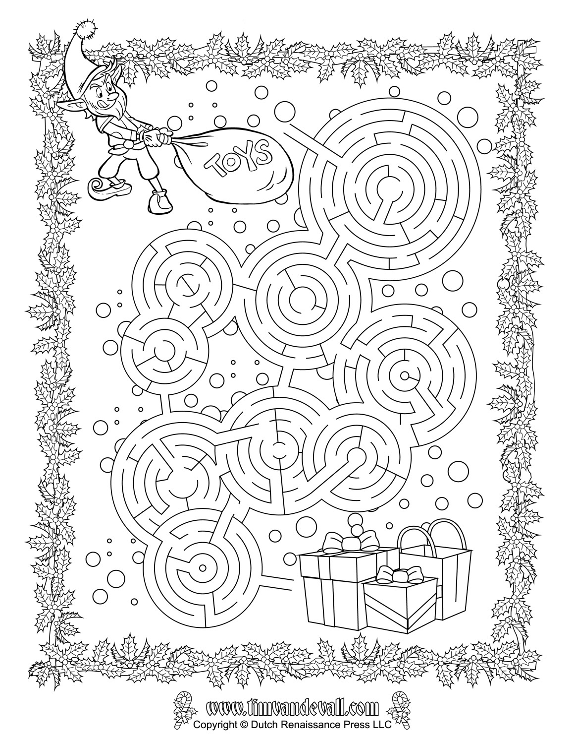 Christmas Maze Printable - Tim&amp;#039;S Printables for Free Printable Christmas Maze