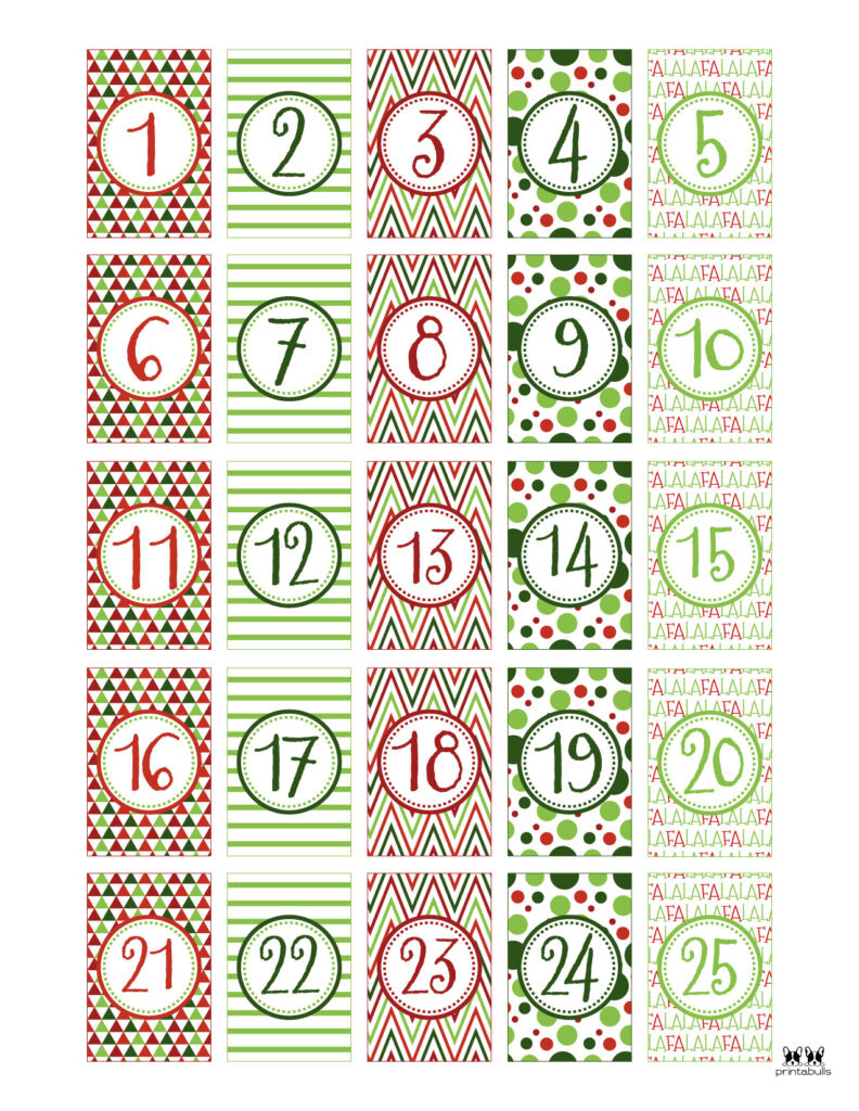 Christmas Numbers | Printabulls for Free Printable Christmas Numbers 1 50
