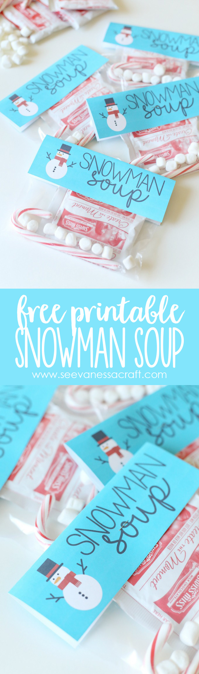 Christmas: Snowman Soup Printable Bag Topper - See Vanessa Craft regarding Snowman Soup Free Printable Bag Toppers