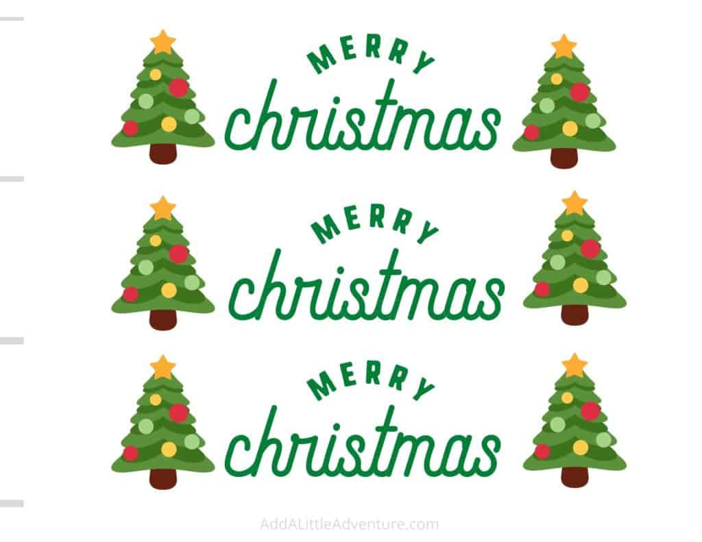 Christmas Water Bottle Labels - Add A Little Adventure in Free Printable Christmas Water Bottle Labels