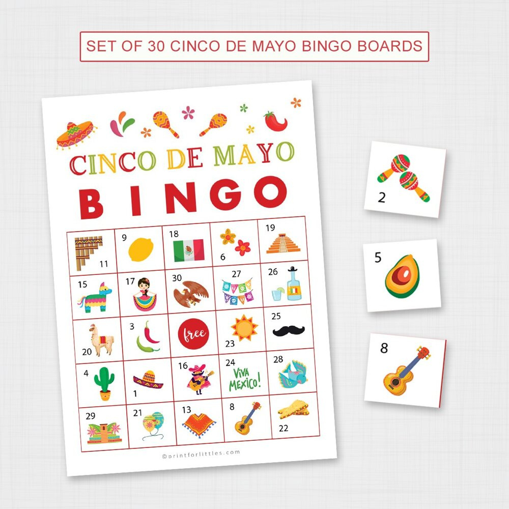 Cinco De Mayo Bingo Printable | Cinco De Mayo Party Celebrations intended for Cinco De Mayo Bingo Free Printable