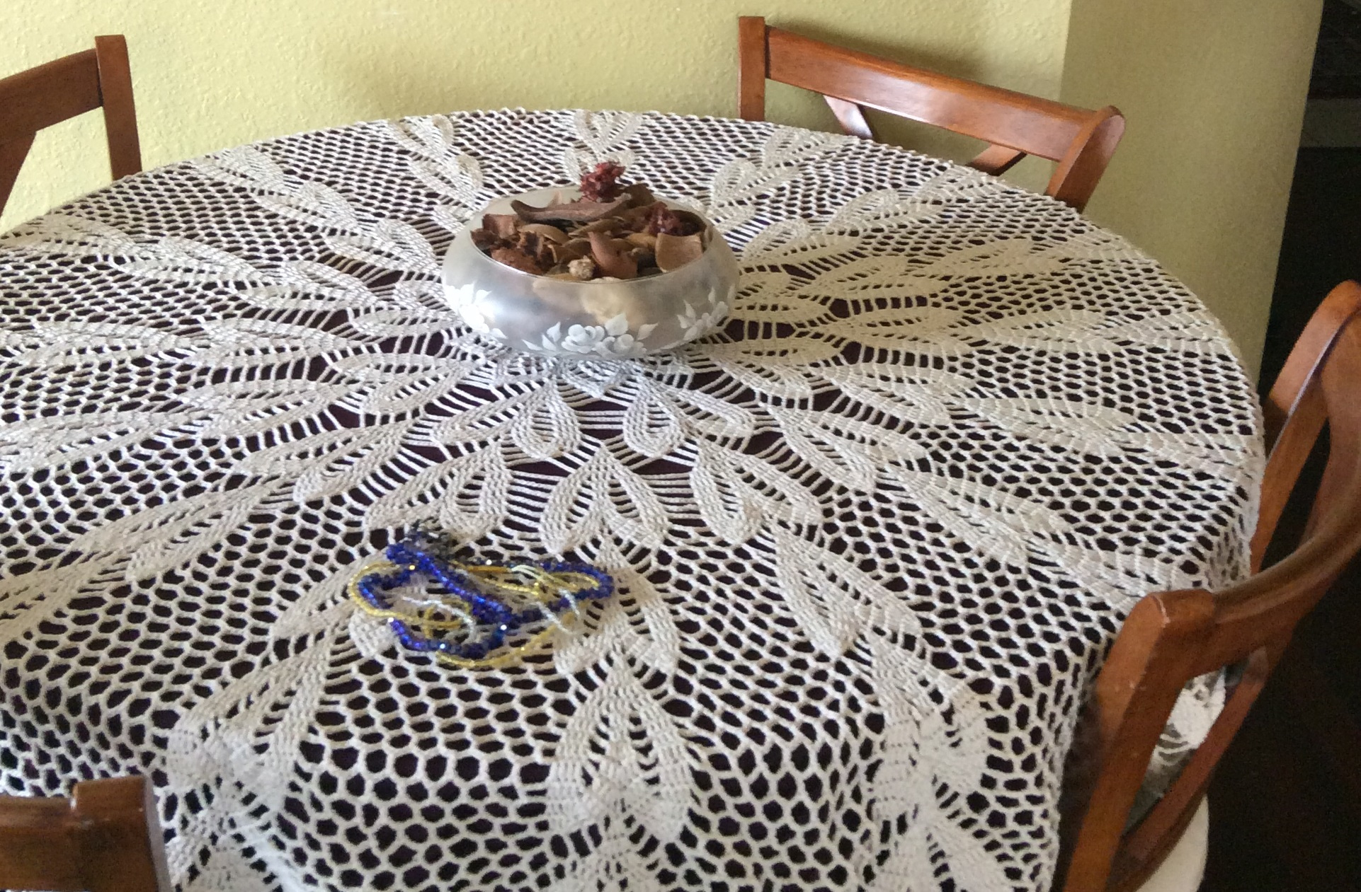 Circular Crochet Table Cloth Free Pattern - Rahooqa with Printable Crochet Round Tablecloth Pattern Free