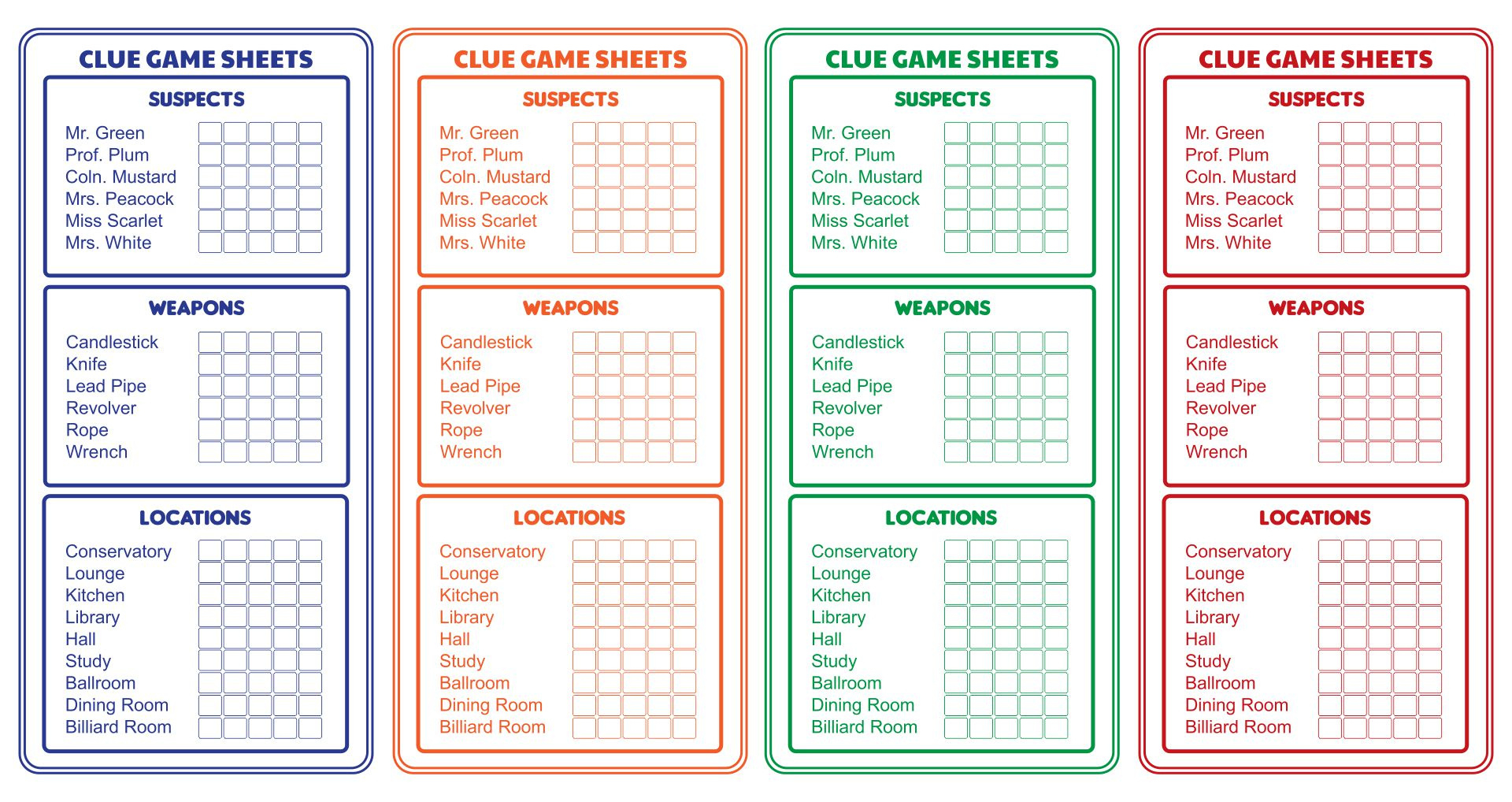 Clue Jr Printable Sheets pertaining to Clue Jr Sheets Printable Free