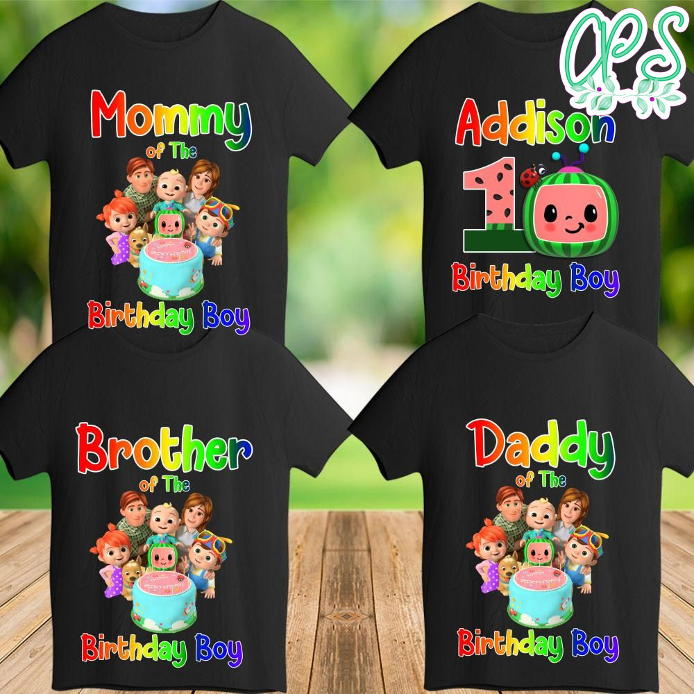 Cocomelon Family Matching First Birthday Shirt Png Files Diy throughout Printable Cocomelon Birthday Shirt