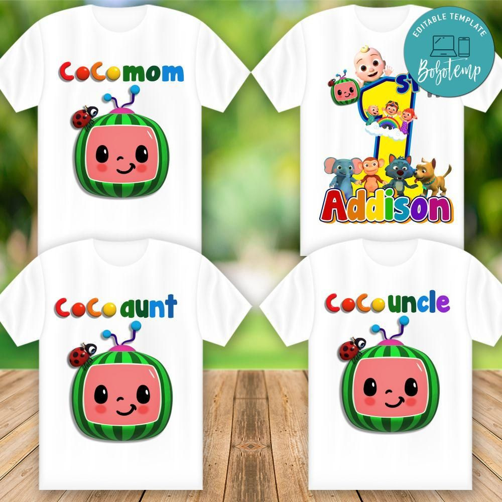 Cocomelon Png with regard to Printable Cocomelon Birthday Shirt