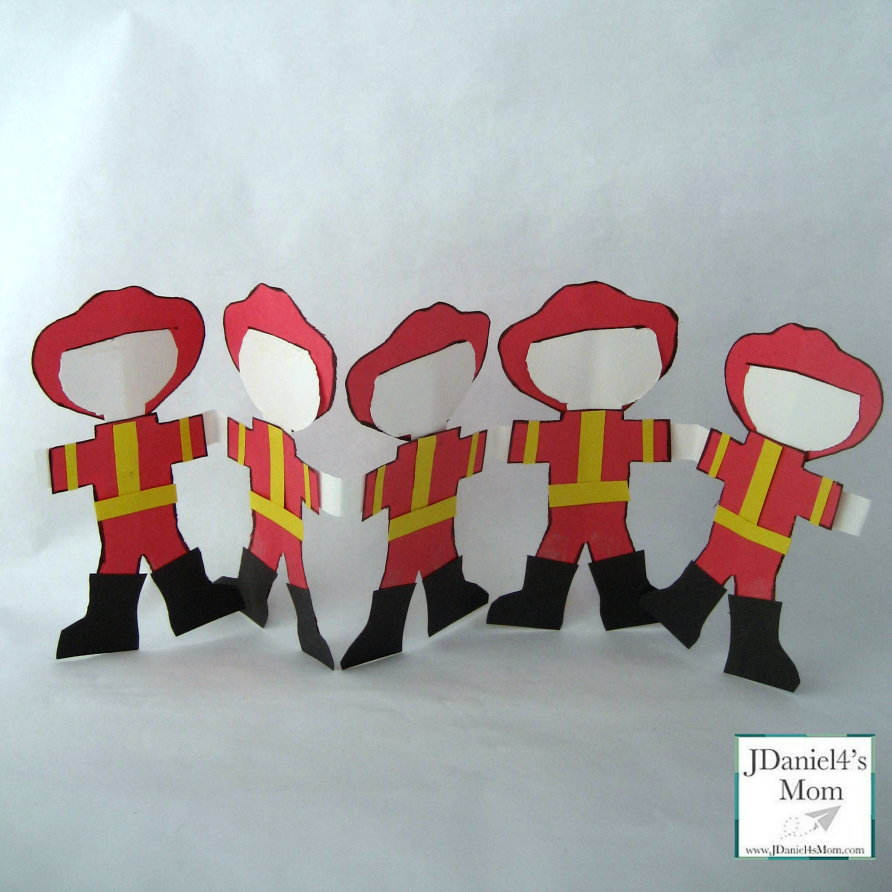 Community Helpers Poem And Craft- Five Little Firefighters pertaining to Five Little Firefighters Poem Printable