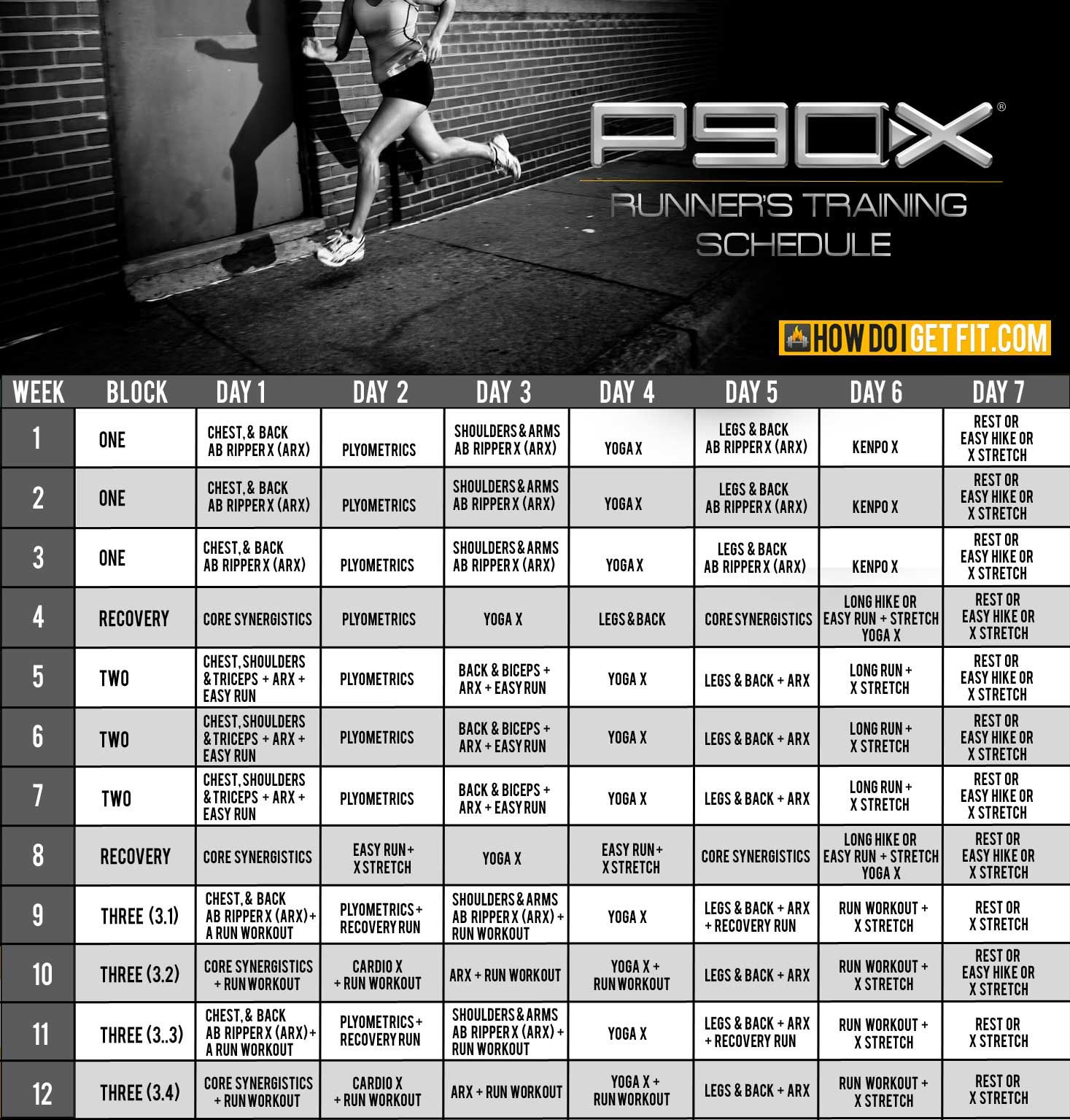 Contact Support for Free Printable P90X Workout Schedule