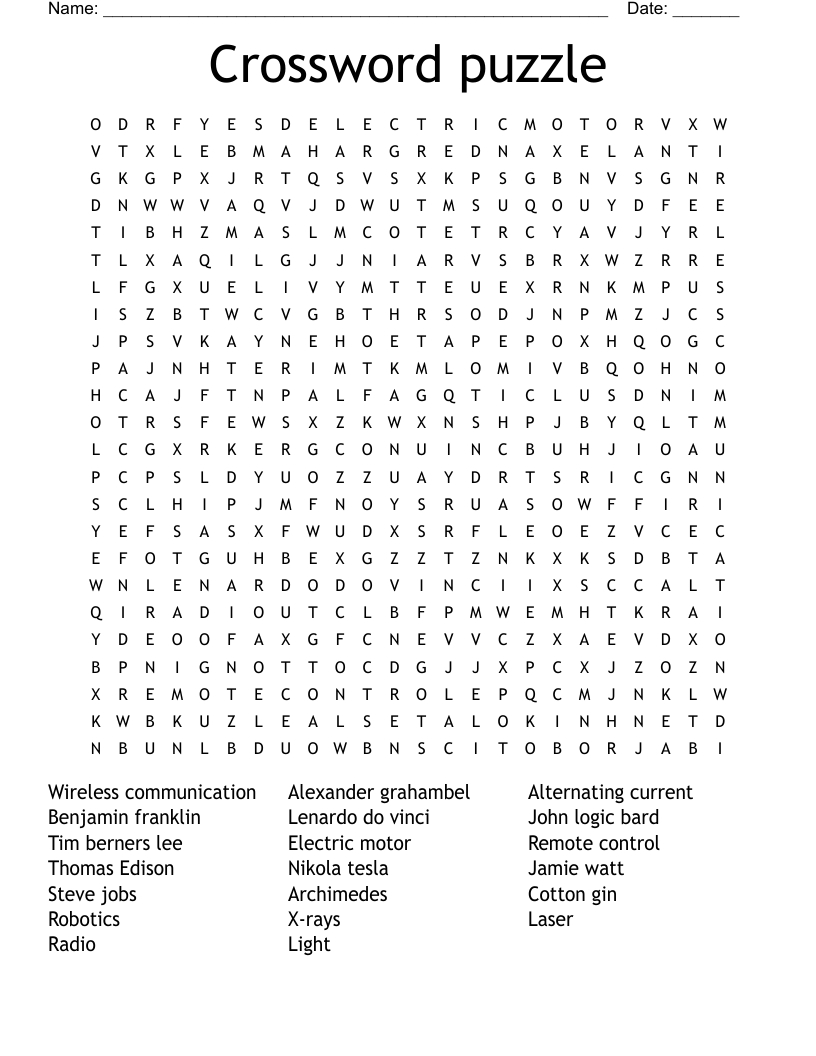 Crossword Puzzle Word Search - Wordmint for Printable Word Searches and Crosswords