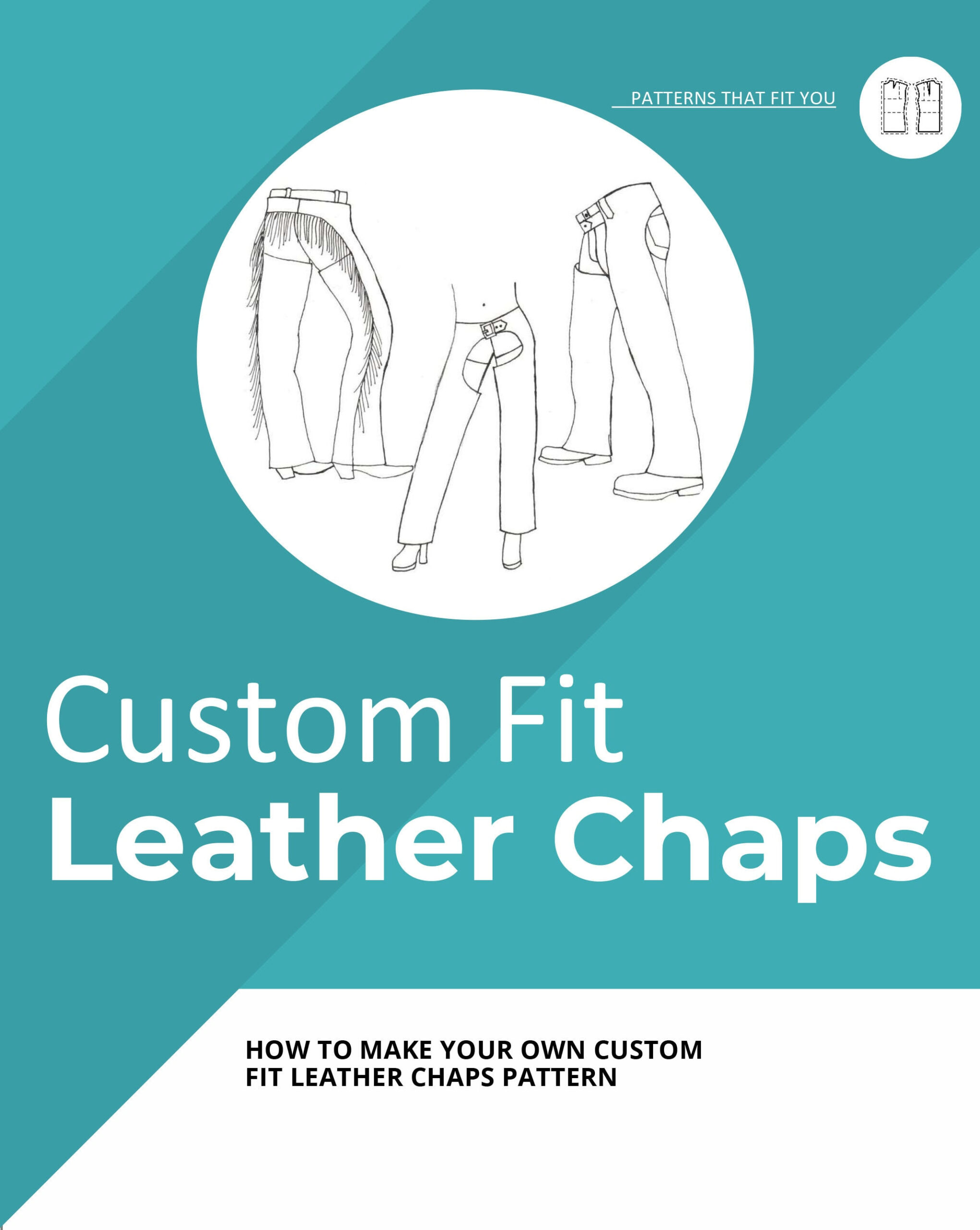 Custom Fit Leather Chaps Pattern Instructions - Etsy Uk regarding Printable Chaps Pattern Free