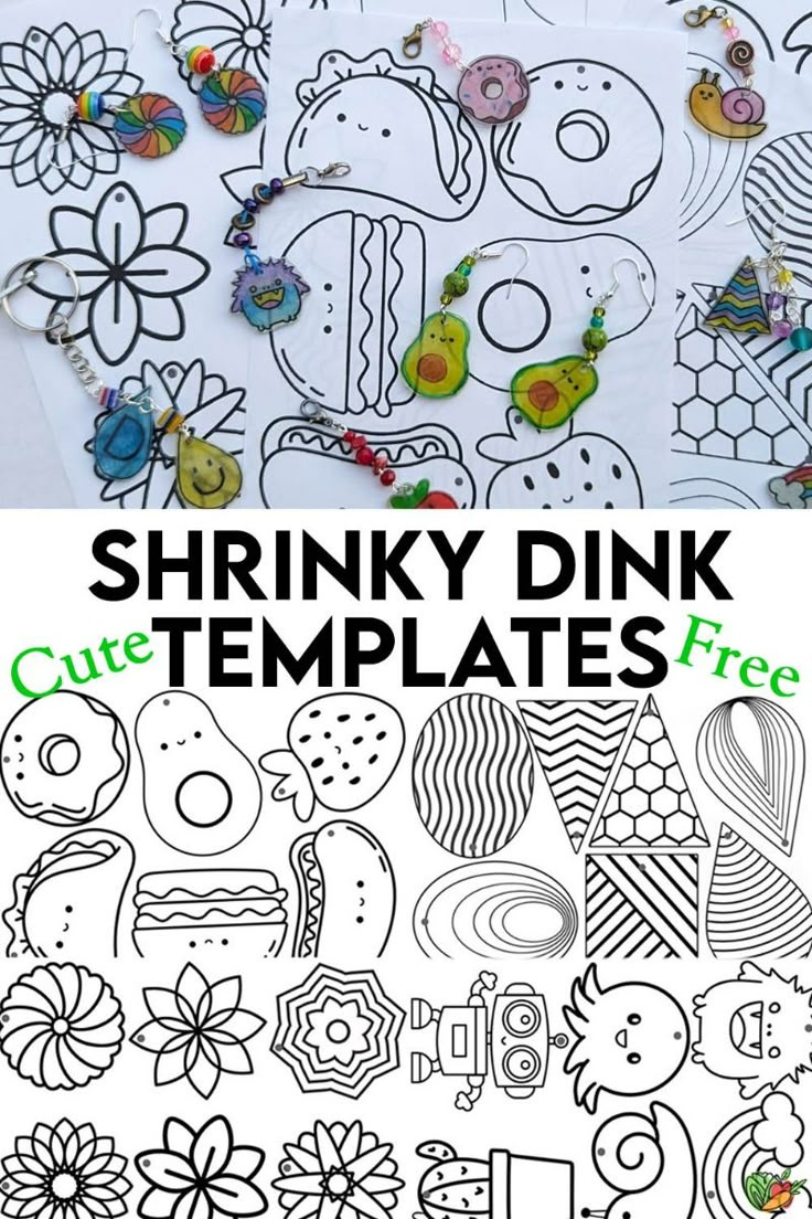 Cute Shrinky Dink Templates Free Printables throughout Shrinky Dinks Printable Templates