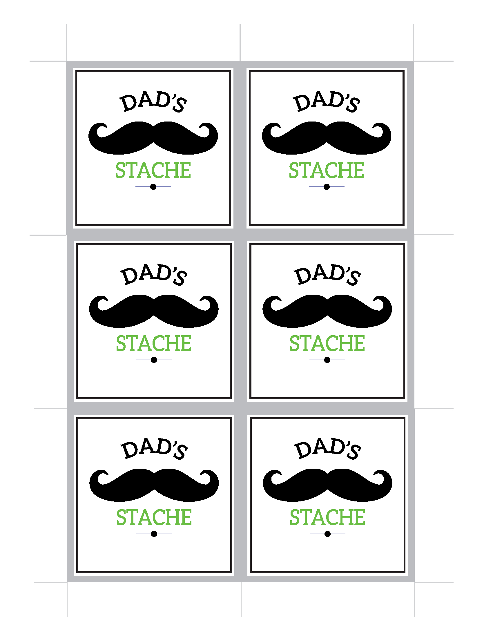 Dad s Stache Printable FREE Printable HQ