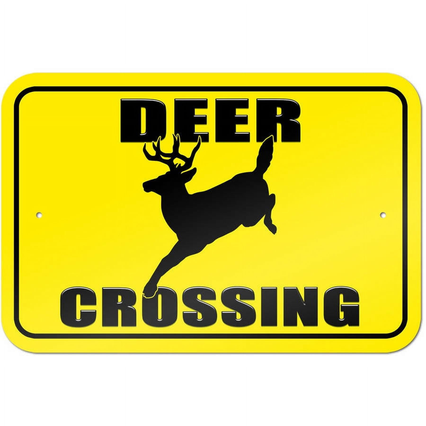 Deer Crossing Sign throughout Printable Deer Crossing Sign