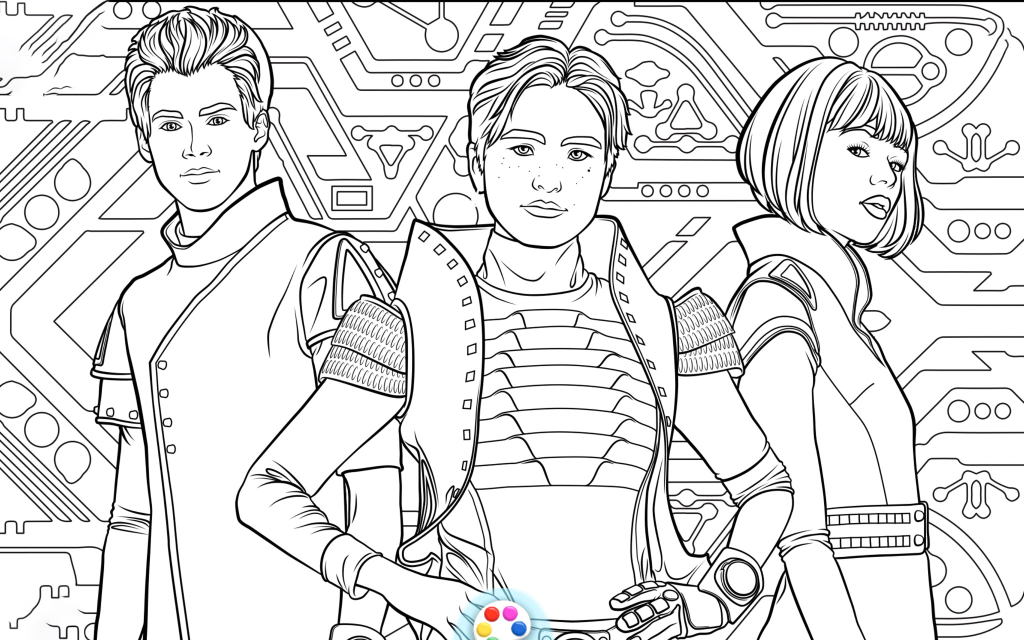 Disney Zombies 3 Coloring Pages - Youloveit regarding Free Printable Disney Zombies 2 Coloring Pages Printable