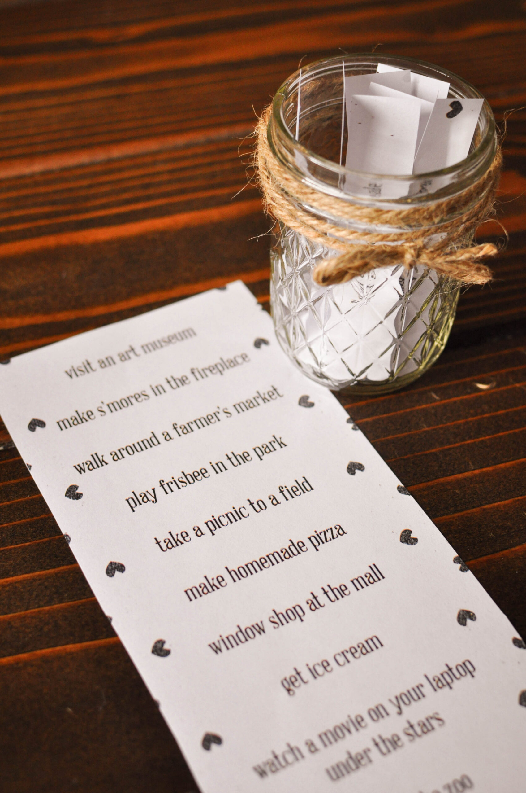 Diy Date Night Jar {Plus A Free Printable!} - Our Handcrafted Life intended for Date Night Jar Printable