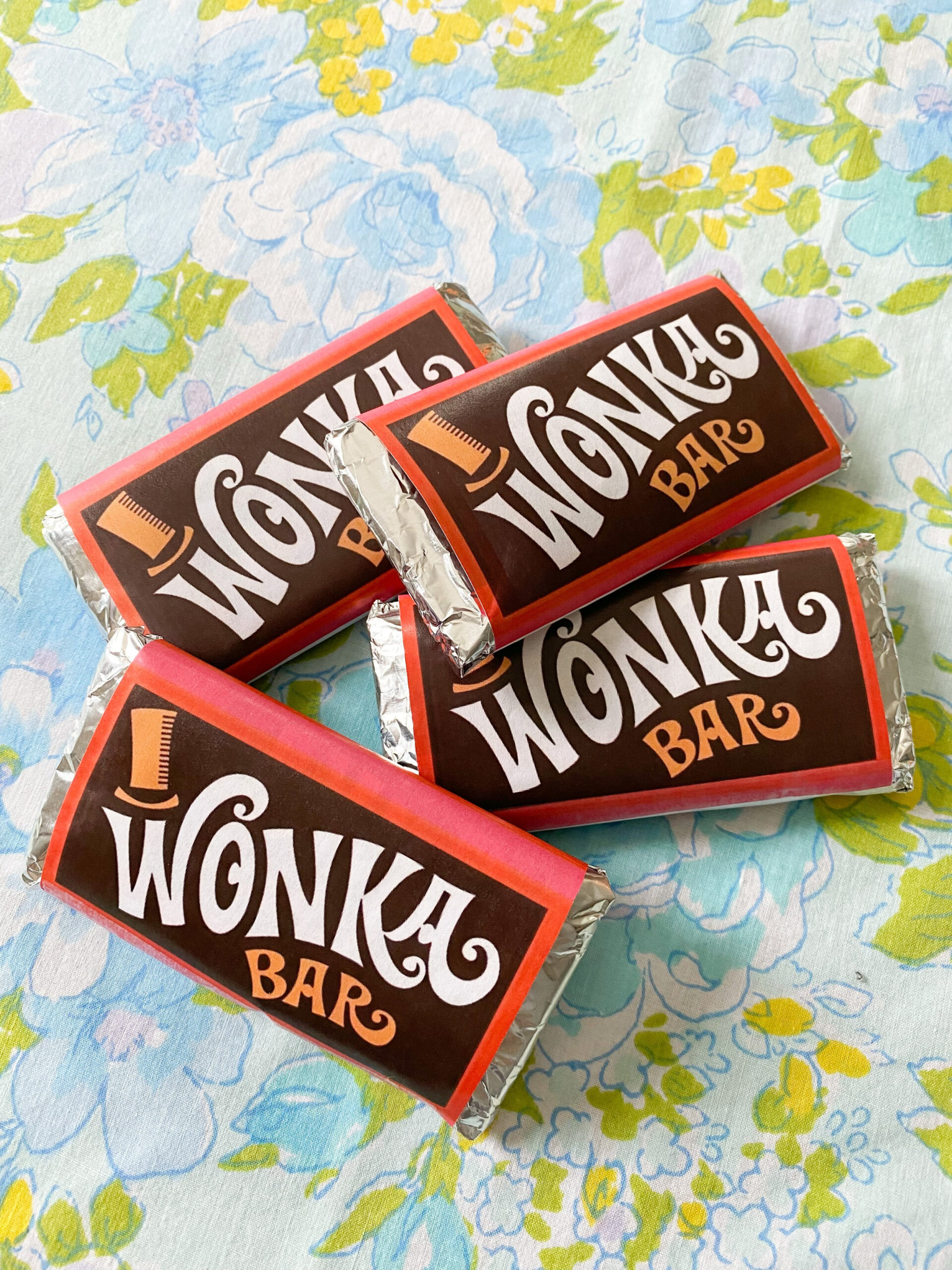 Diy Wonka Bar Craft + Free Printable — Emily Retro - Vintage And throughout Free Printable Wonka Bar Wrapper