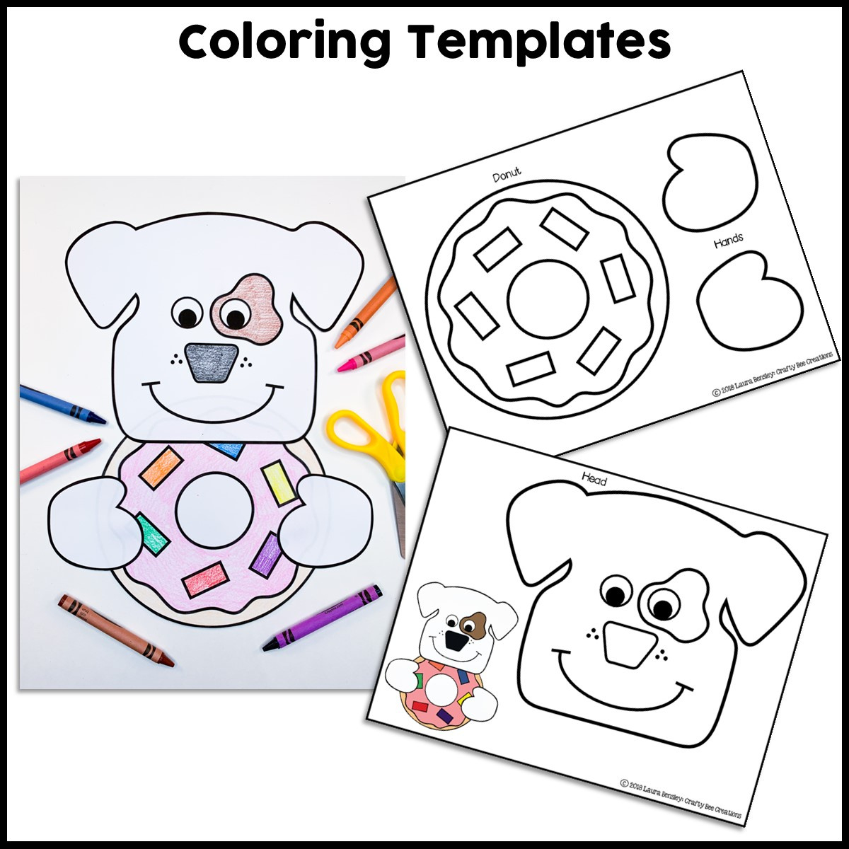 Dog And Donut Craft Activity - Crafty Bee Creations in If You Give A Dog A Donut Free Printables