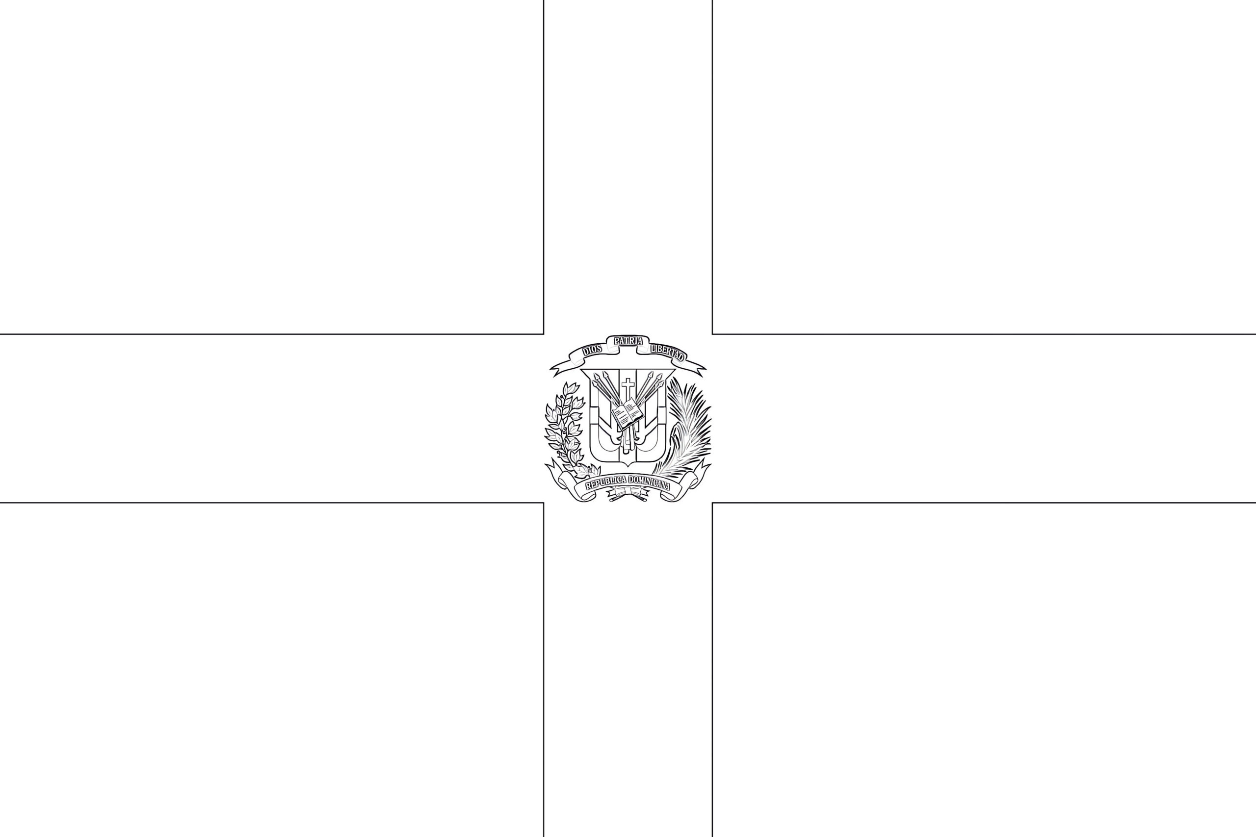 Dominican Republic Flag Coloring Page | Coloring Pages Mimi Panda throughout Printable Dominican Republic Flag