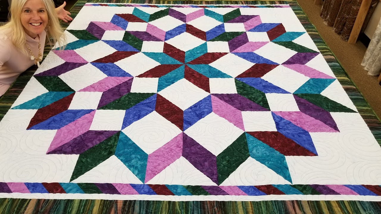 Donna&amp;#039;S Easy Carpenters Wheel Quilt! *************Free Pattern************* with Printable Carpenter&amp;#039;S Wheel Quilt Pattern Free