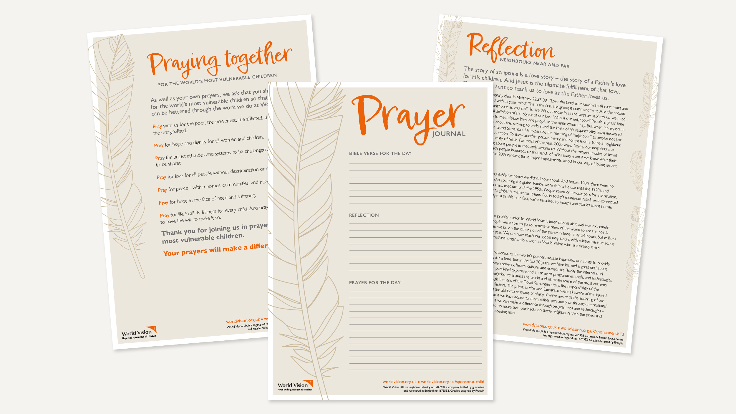 Download Your Free Prayer Journal | World Vision Uk with regard to Prayer Journal Free Printables