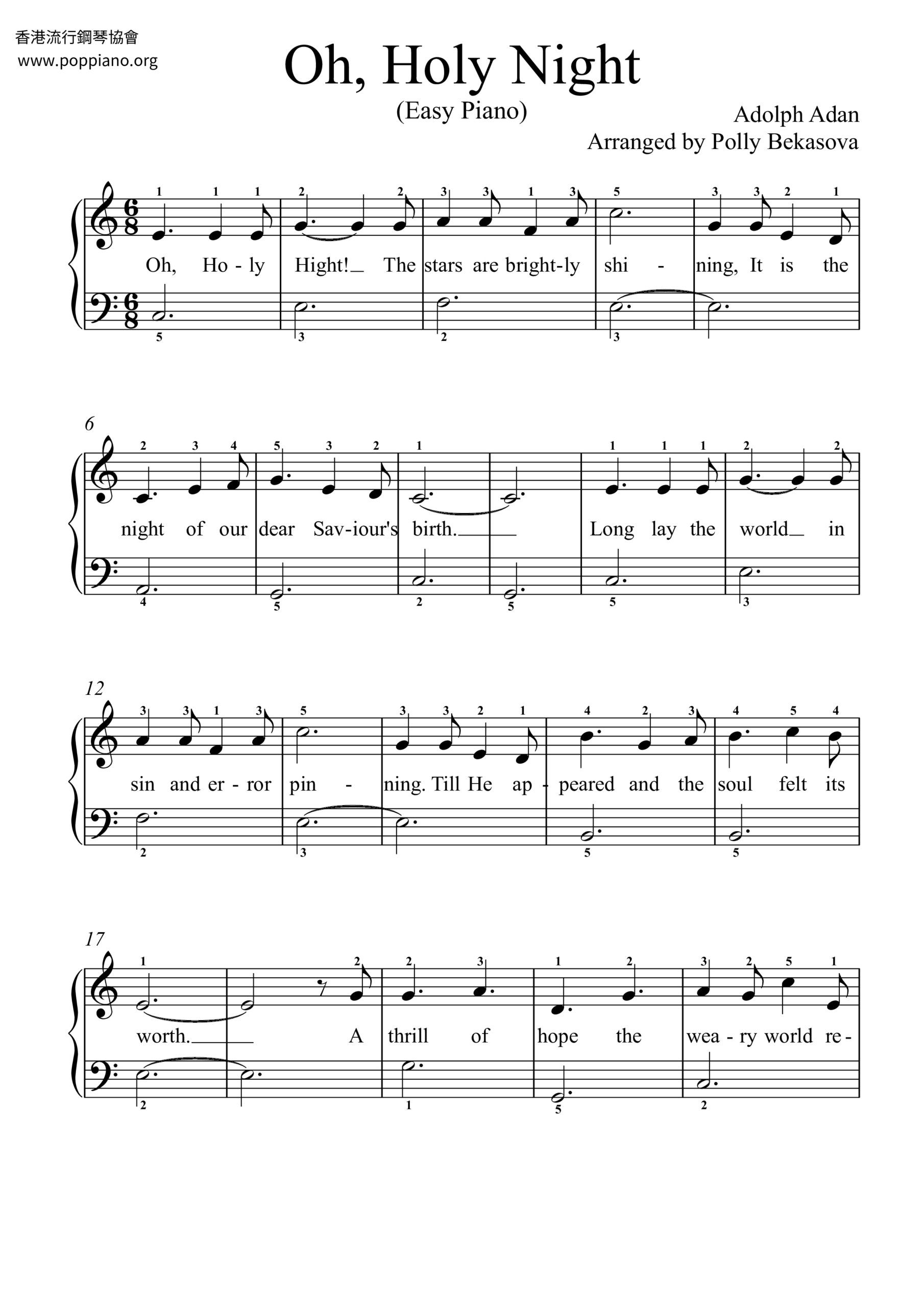 ☆ Christmas-O Holy Night Sheet Music Pdf, - Free Score Download ☆ in Oh Holy Night Sheet Music Free Printable
