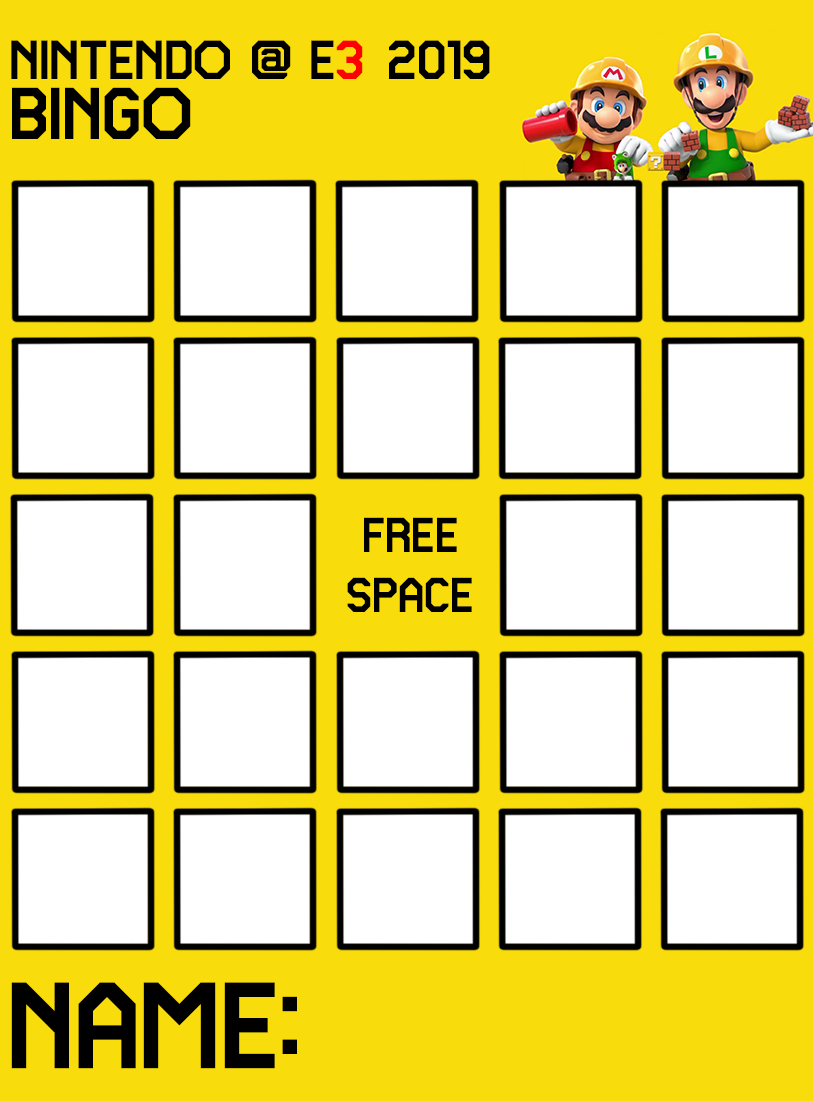 E3 This Year, I Made This Bingo Card Template Just For The Event with regard to E3 Bingo Card Maker