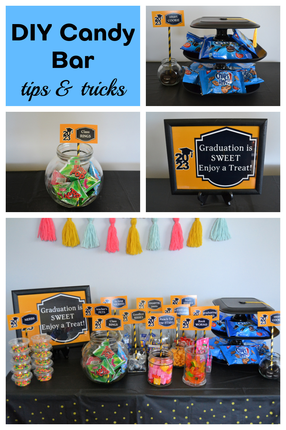 East Coast Mommy: Unique And Budget-Friendly Diy Graduation Candy inside Free Printable Graduation Candy Buffet Signs