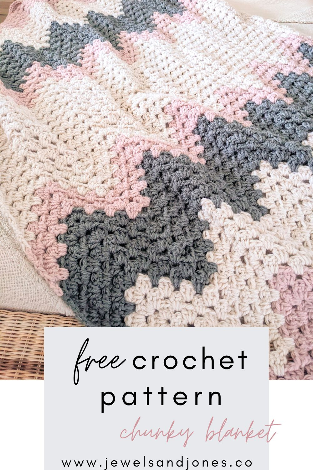 Easy Chunky Chevron Crochet Blanket Pattern | Jewels And Jones with Free Printable Chevron Crochet Pattern