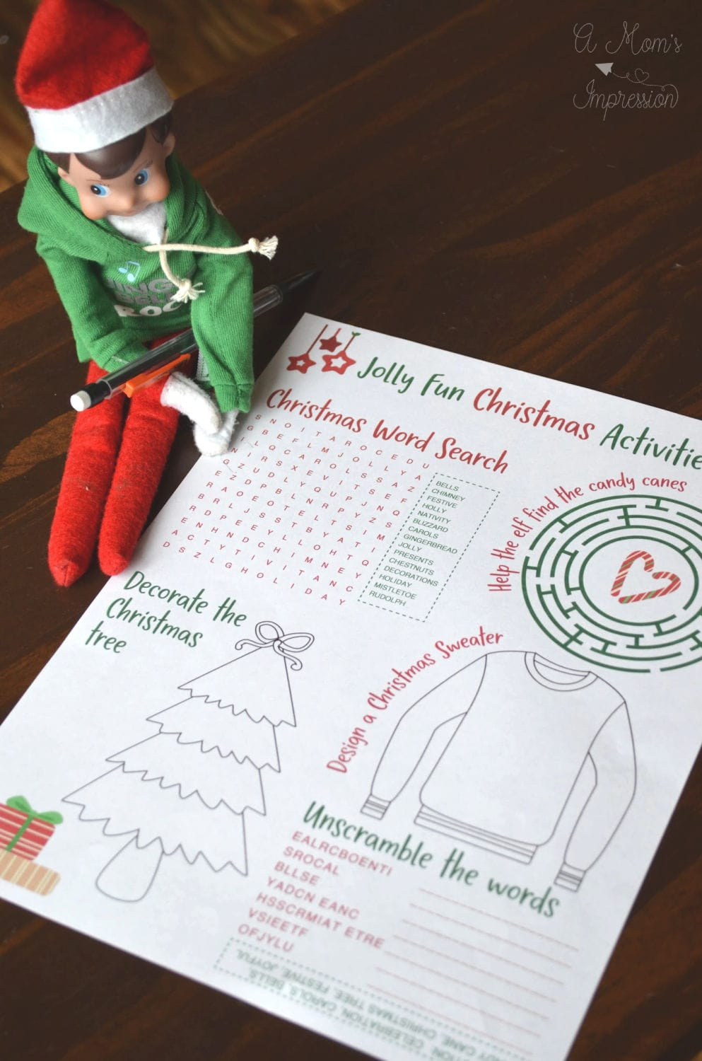 Elf On The Shelf - Free Printable Christmas Activities - with regard to Free Printable Elf On The Shelf Activity Sheets