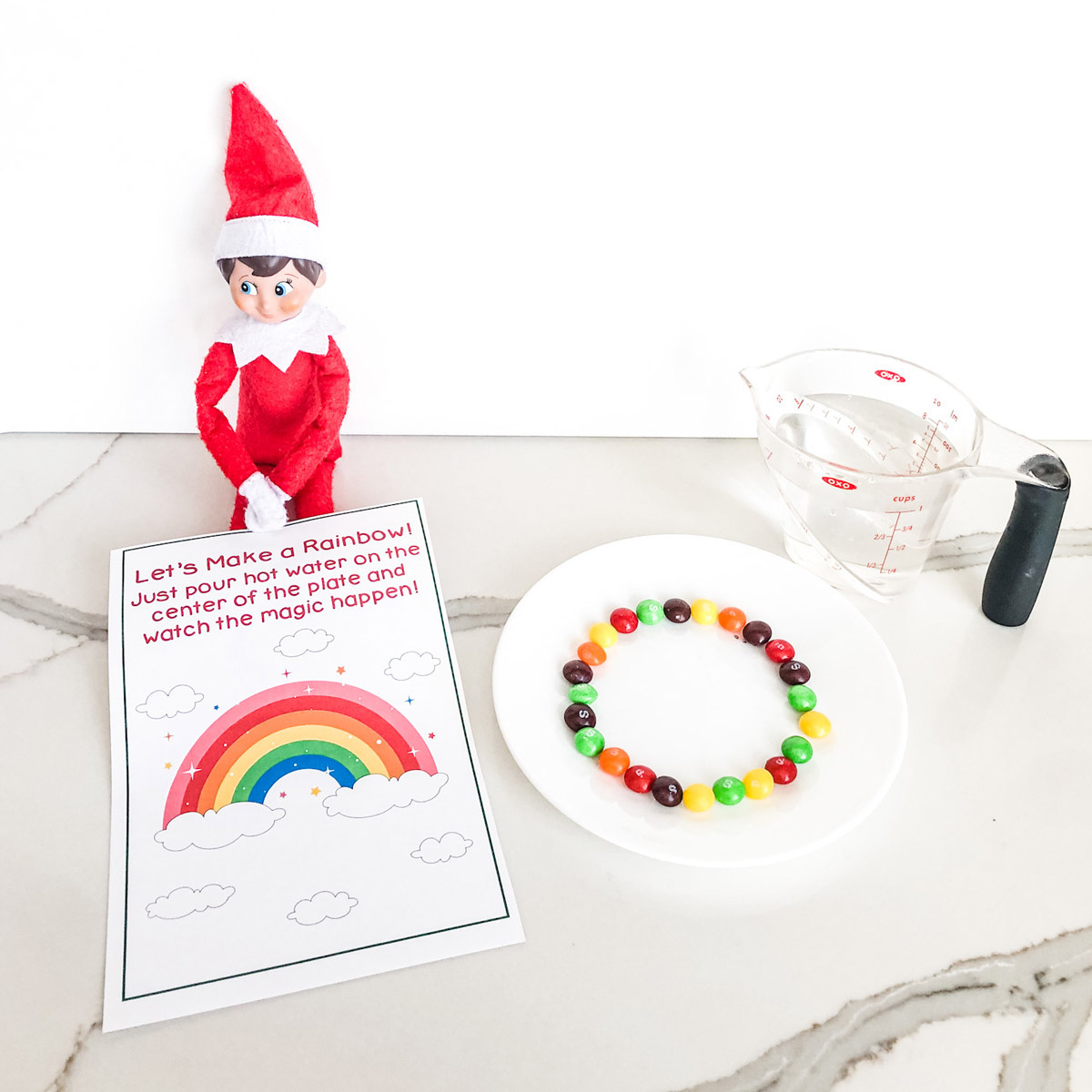 Elf On The Shelf Skittles Rainbow Printable with regard to Elf on the Shelf Skittles Rainbow Printable