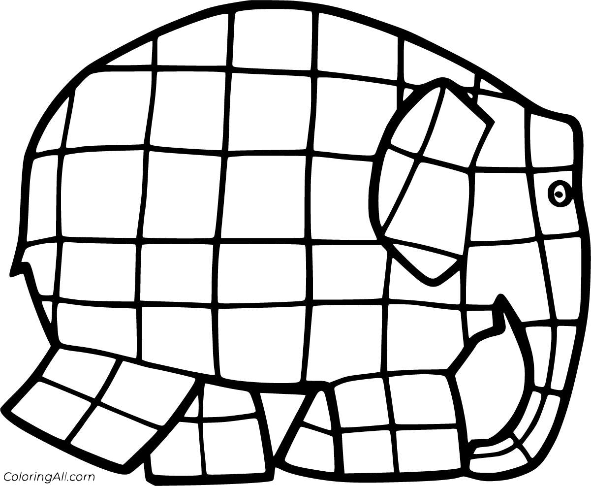 Elmer The Elephant Coloring Pages (9 Free Printables) - Coloringall pertaining to Free Printable Elmer The Elephant Template