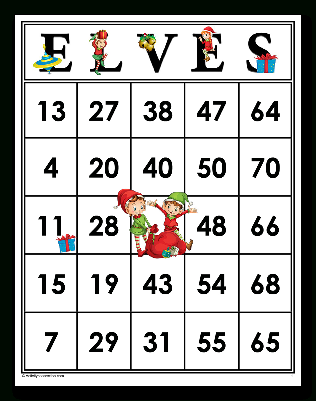 Elves Bingo Cards (Printable) - Activity Connection within Activity Connection Bingo Cards