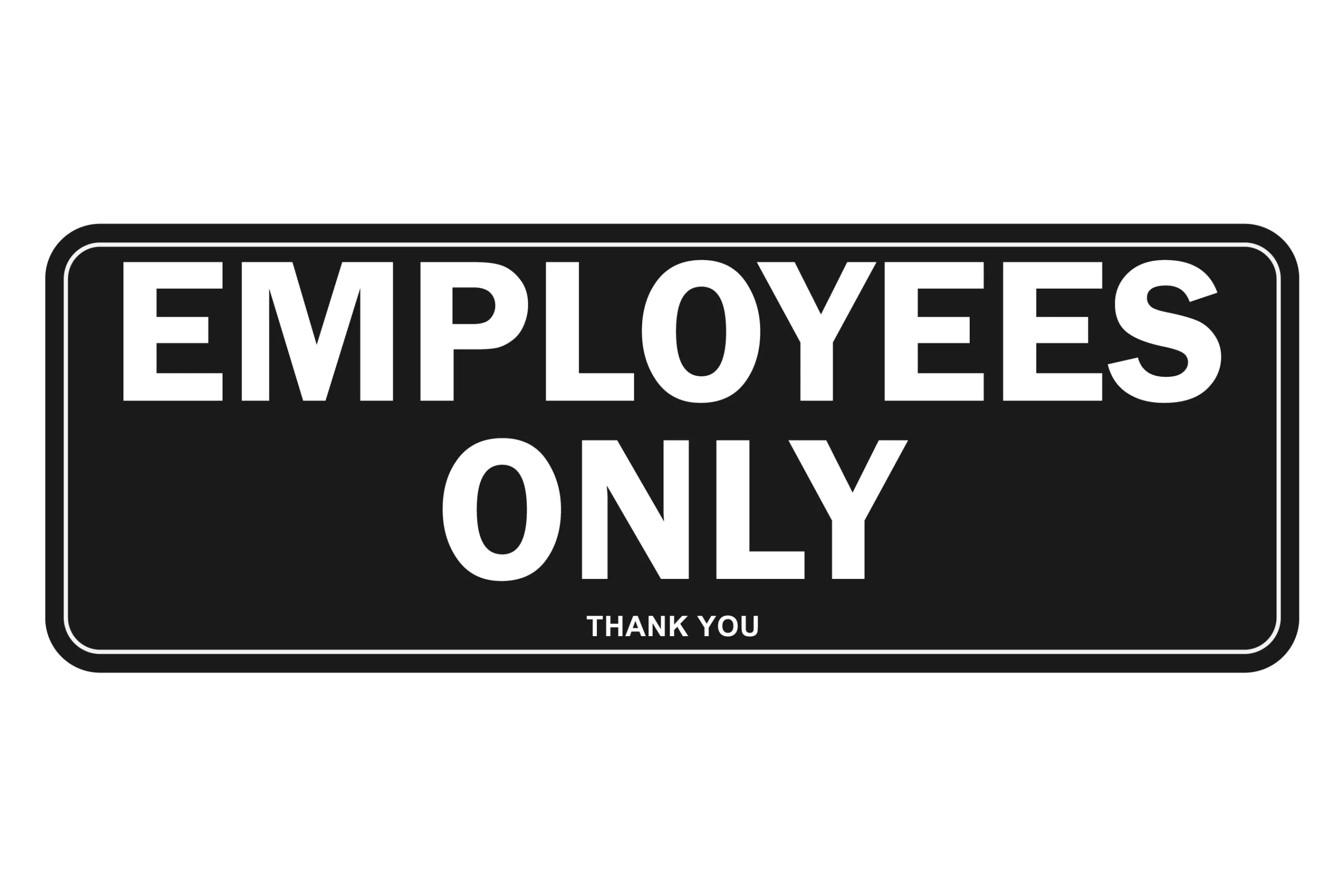 Employees Only Sign Color Stickers Symbol Poster Directions pertaining to Printable Employees Only Sign