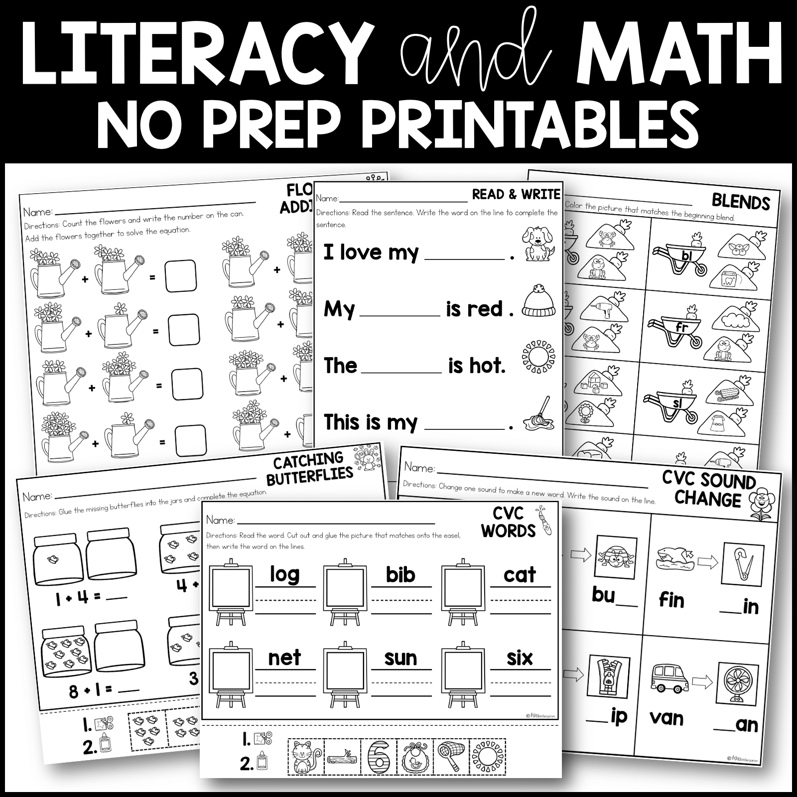 End Of The Year Print And Go Printables - Miss Kindergarten with regard to Free Printable End of the Year Worksheets