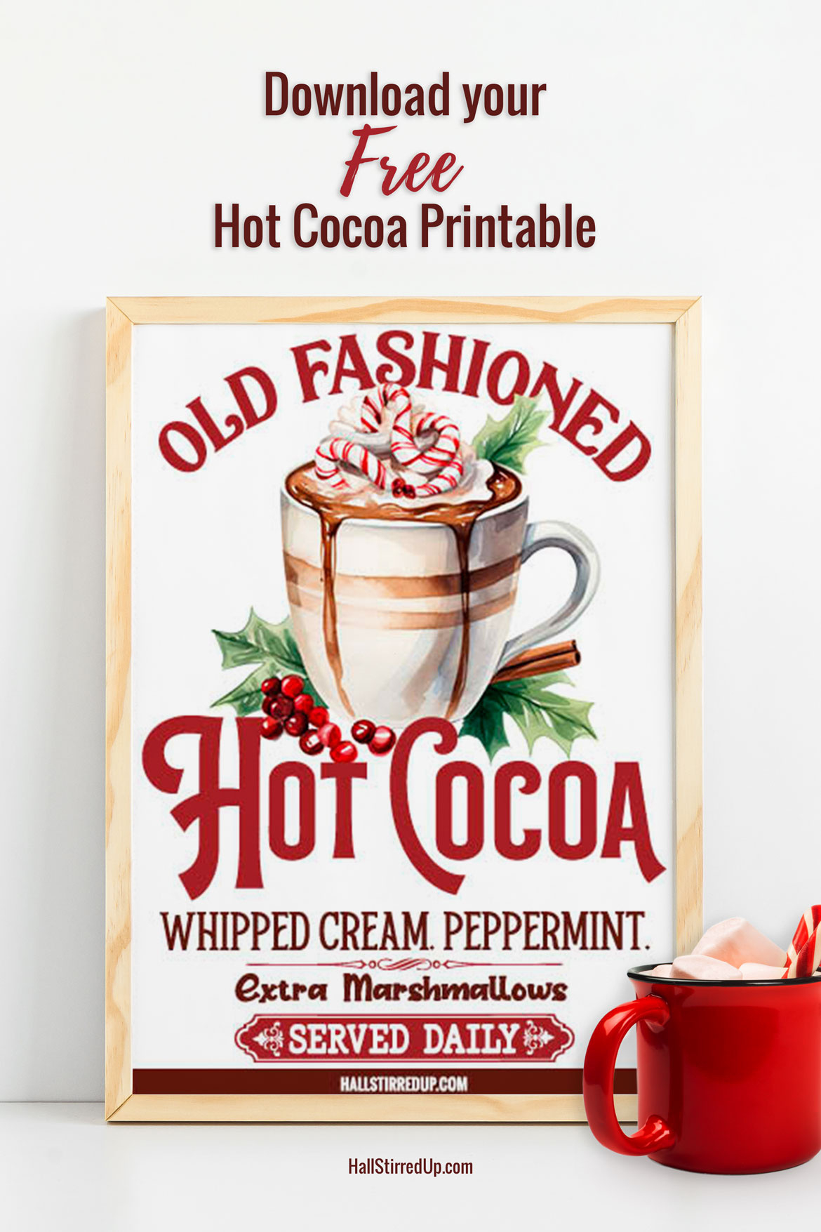 Enjoy The Season With A Free &amp;#039;Hot Cocoa&amp;#039; Printable Sign - Hall regarding Hot Cocoa Free Printable