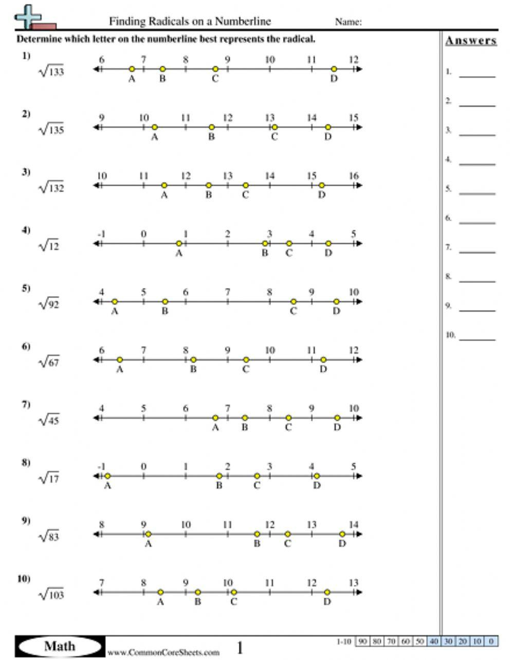 Estimate Square Roots | Patricia Borjas | Live - Worksheets Library inside Estimating Square Roots Worksheet Printable