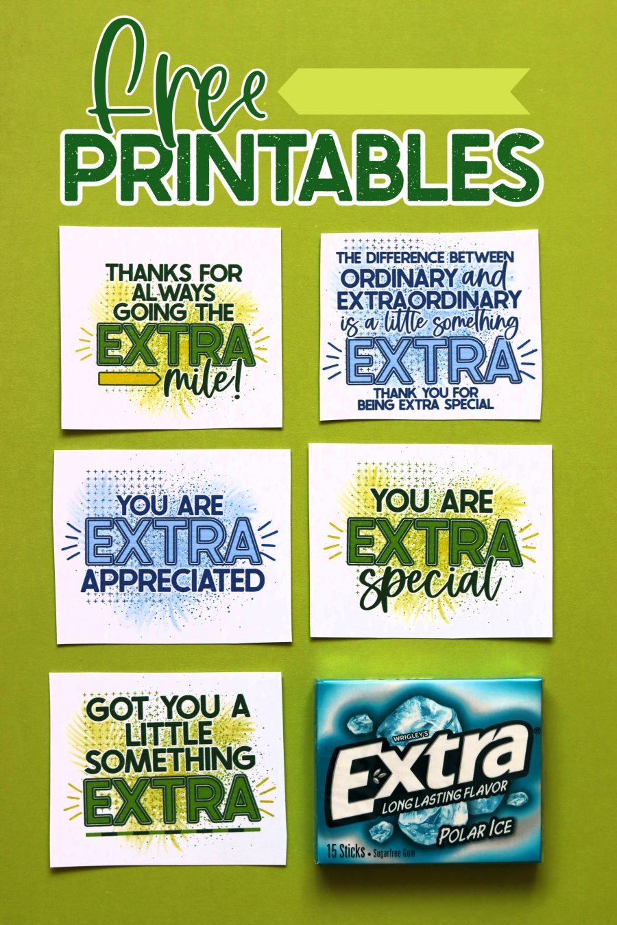 Extra Gum Gift Tag- Free Printables! - A Girl And A Glue Gun within Extra Gum Teacher Appreciation Printable Free