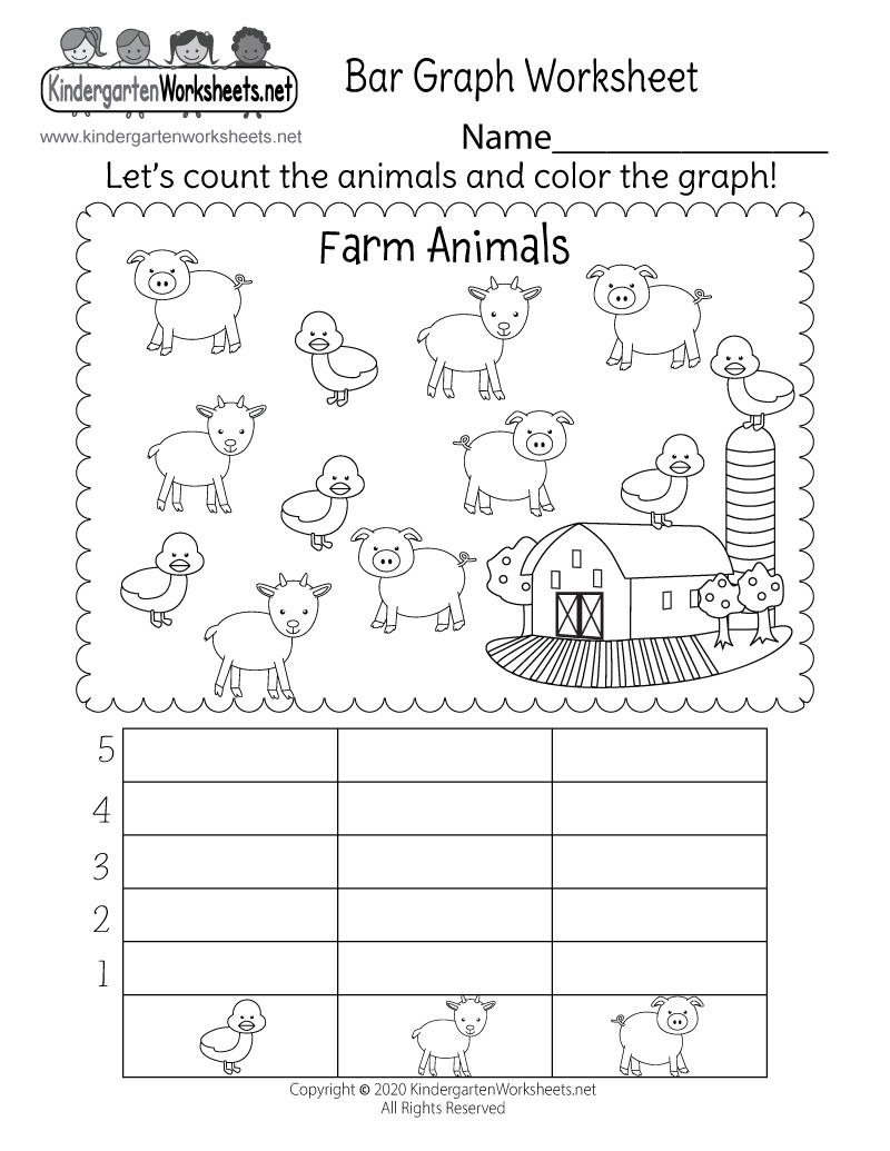 Farm Animals Bar Graph Worksheet - Free Printable, Digital, &amp;amp; Pdf in Printable Animal Coordinates Worksheet
