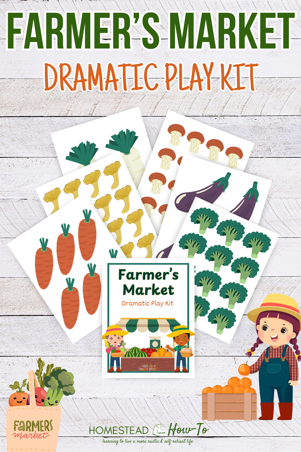 Farmer&#039;S Market Dramatic Play Kit (Free Printable) with regard to Farmers Market Dramatic Play Free Printables