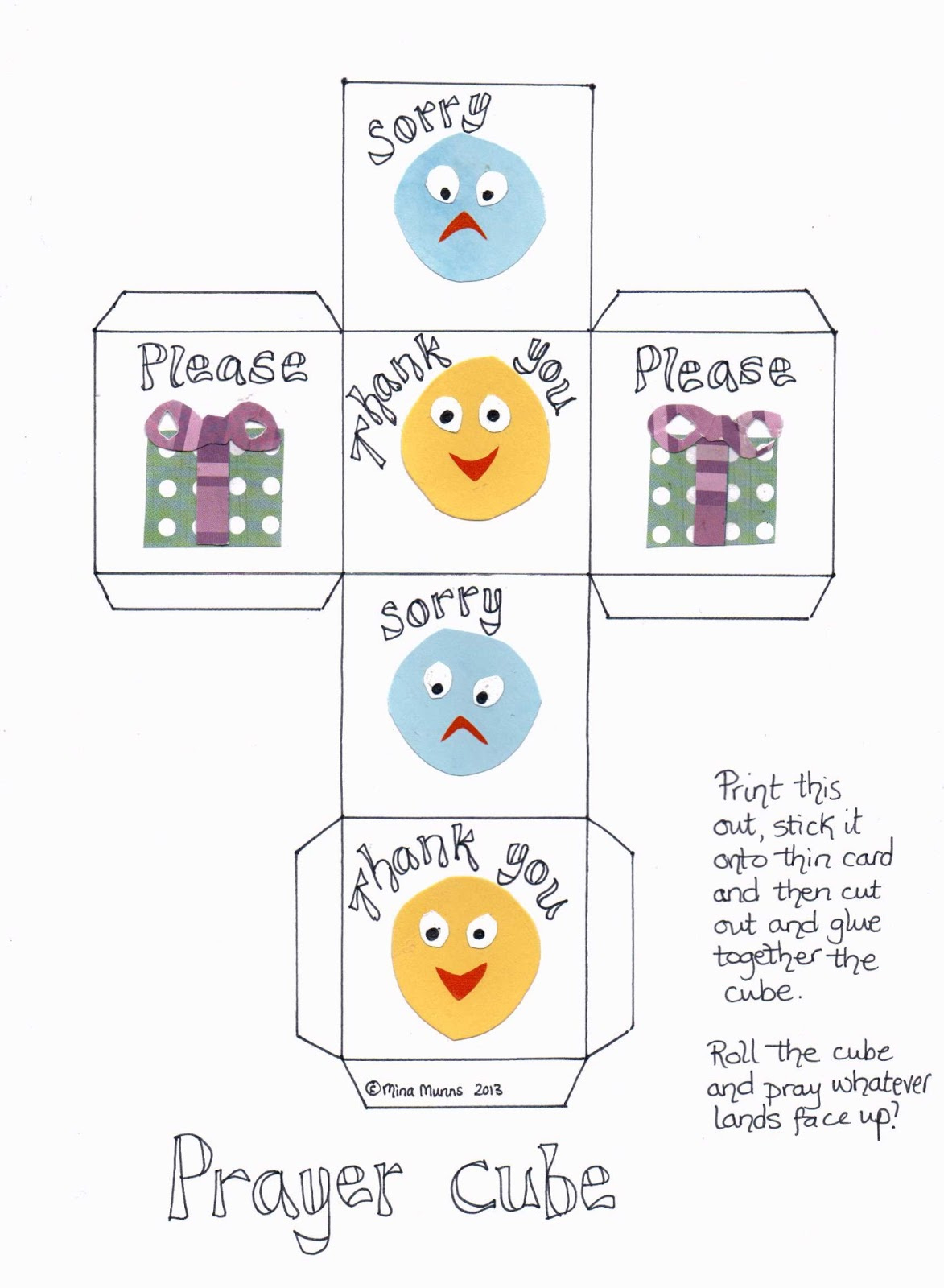 Flame: Creative Children&amp;#039;S Ministry: Prayer Cube For 3-5S (Or Any within Prayer Cube Printable Free