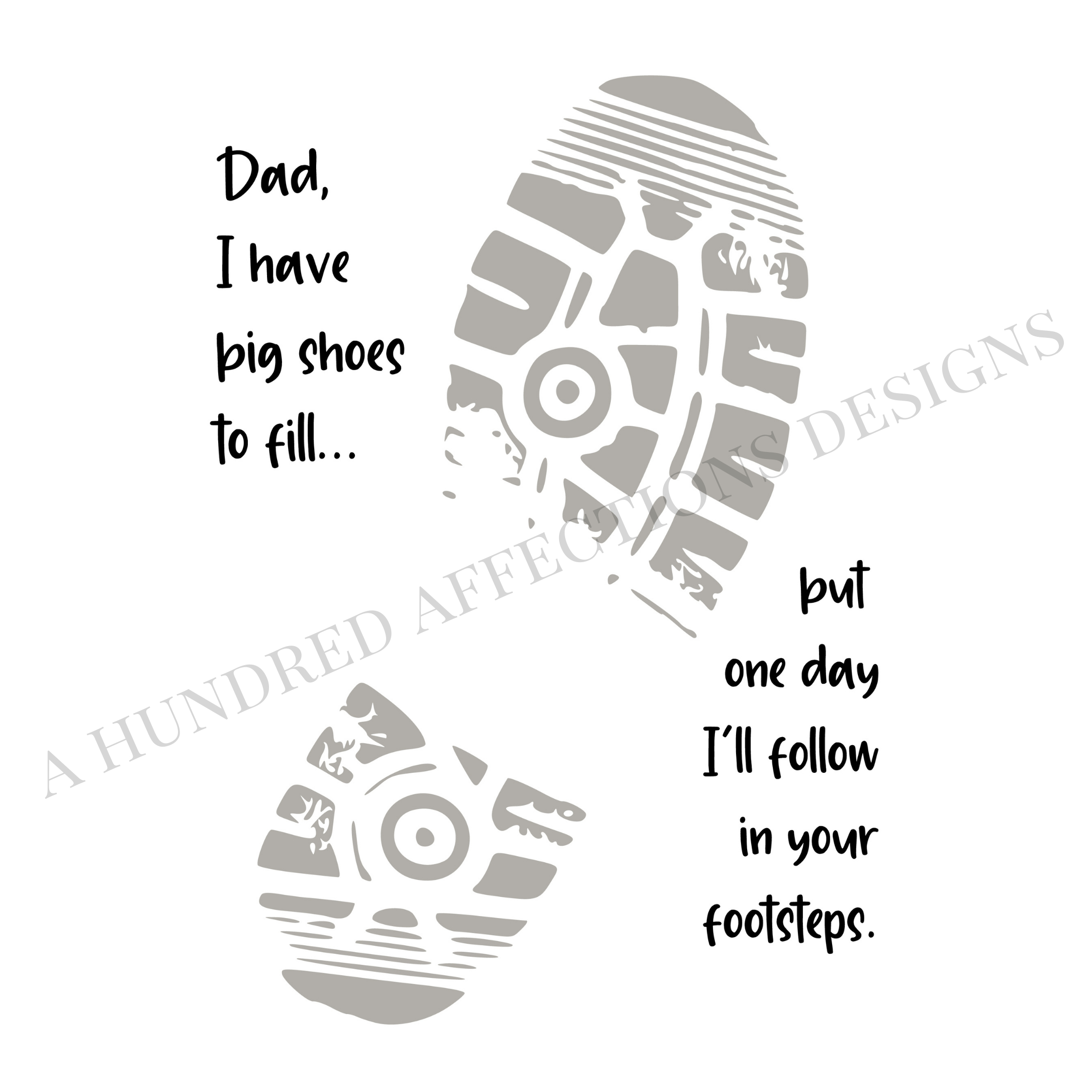 Following In Dad&amp;#039;S Footsteps Printable Footprint Craft inside Following In Daddy&amp;#039;S Footsteps Printable