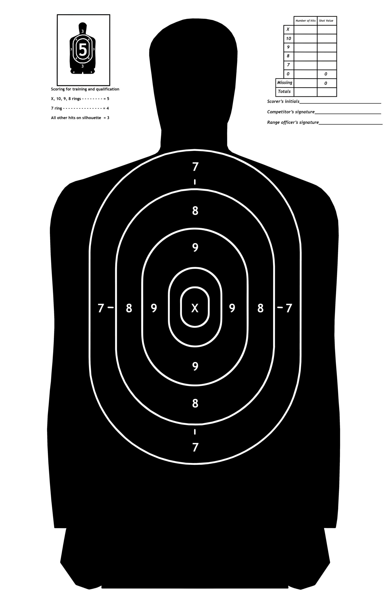 For Anyone Who Needs A Printable Target, Here&amp;#039;S One I Made From intended for Printable Silhouette Shooting Targets