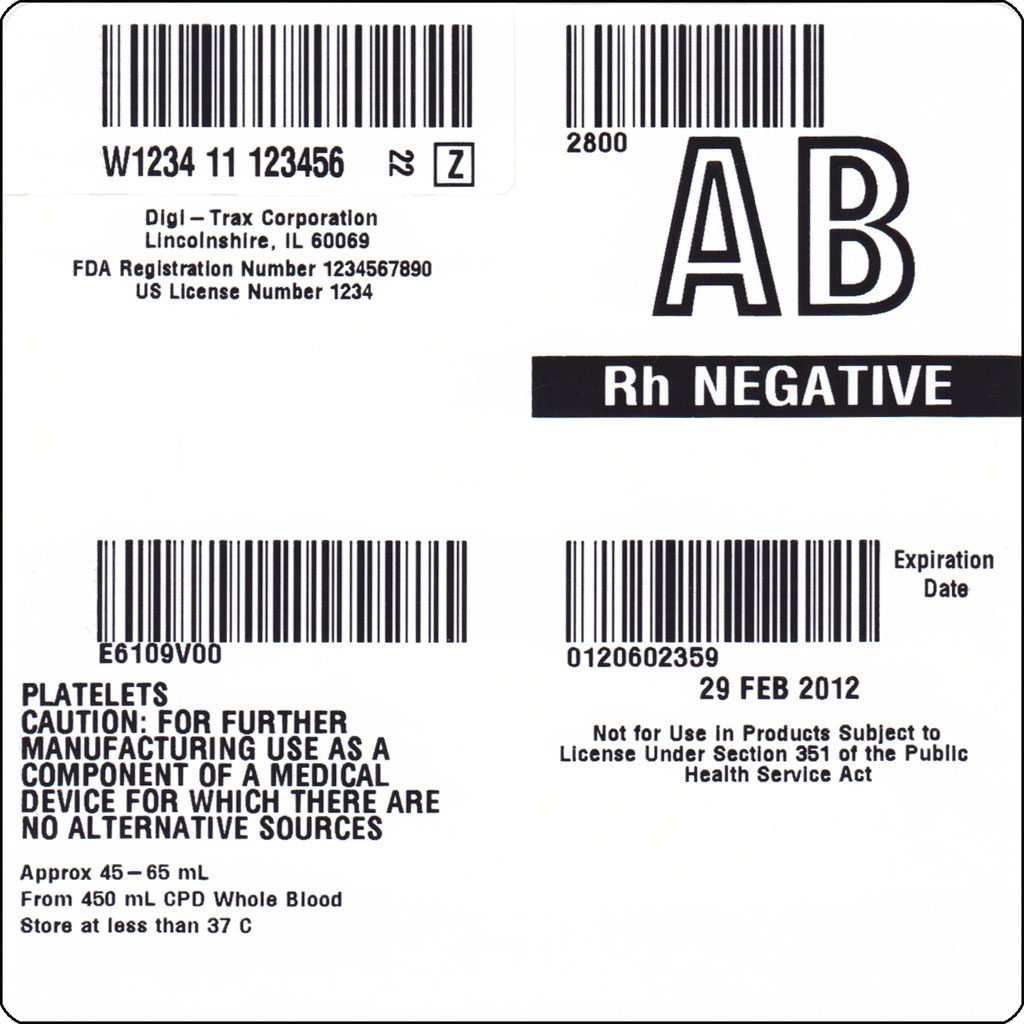 Four Quadrant Isbt 128 Blood Bank Label | Digi-Trax® with Printable Blood Bag Label Template