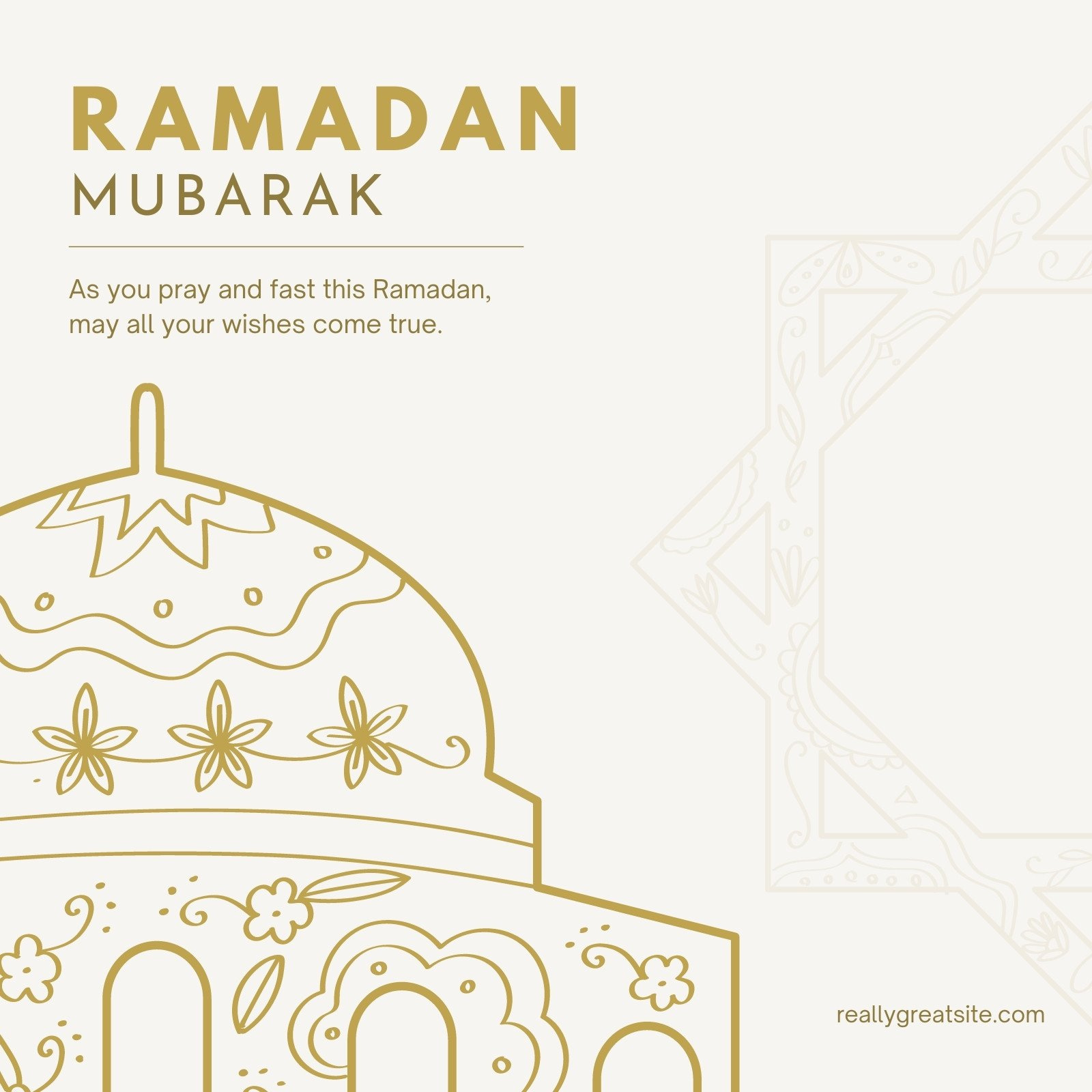 Free And Customizable Ramadan Mubarak Templates for Printable Ramadan Mubarak